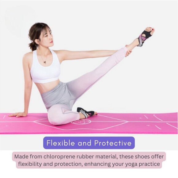 Ballet Gymnastics Figure Skating Board & Yoga Socks Shoes with Grip Pack1 Combo - Picture 10 of 10